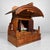 1950s Japanese Wooden Shrine of Kamidana with Monk, 1950s, Set of 2 For Sale - Image 5 of 16