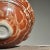 Red Vintage Brutalist Shino Glazed Hand Built Ceramic Serving Bowl/Organic Modern For Sale - Image 8 of 8