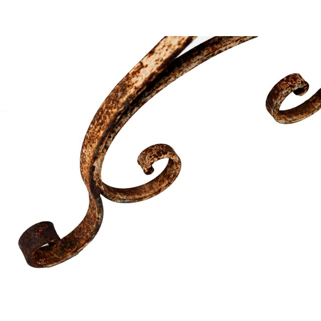 1920s Antique Low Iron Garden Table For Sale - Image 5 of 6