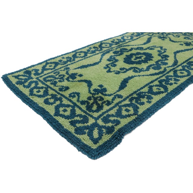 78111 Vintage Green Swedish Pile Rug, 02'06 x 04'11. With its understated elegance, incredible detail and texture, this...