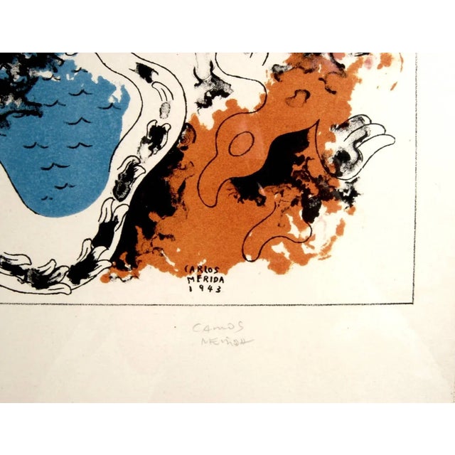 Abstract Expressionism Carlos Mérida, Estampas Del Popol Vuh, 1943 For Sale - Image 3 of 4