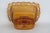 Ftda 1981 Amber Golden Brown Pressed Glass Embossed Pedestal Candy Dish 5088b For Sale - Image 10 of 18