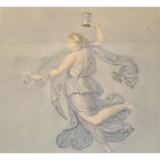 Borghese Borghese 1890 Steel Engraving Greco Roman Scene Bernard Picture Co. New York For Sale - Image 4 of 13