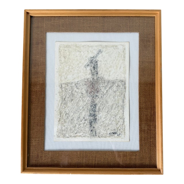 2005 E. Parra Impressionist Pastel on Paper Painting Framed Under Glass For Sale