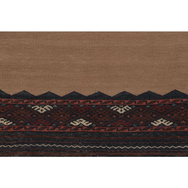 Rug & Kilim Vintage Sofreh Persian Kilim, Square Rug With Open Field - Rug & Kilim For Sale - Image 4 of 7