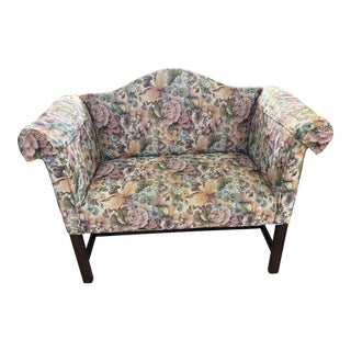 1990s Ethan Allen Upholstered Settee For Sale
