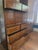 Henredon Artefacts Mid Century Modern Oak Campaign Chest 40" W x 19" D x 55" H -Features- Circa Late 20th Century Solid...