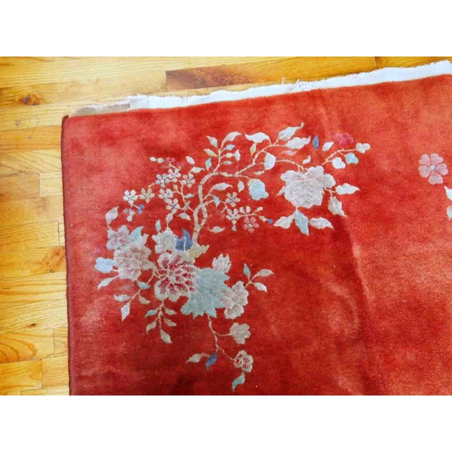 1920s 1920s Vintage Handmade Art Deco Chinese Rug For Sale - Image 5 of 10