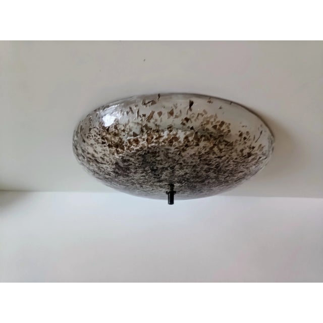 1970s Mid-Century Modern Murano Glass Flush Mount from Hillebrand, 1970s For Sale - Image 5 of 11