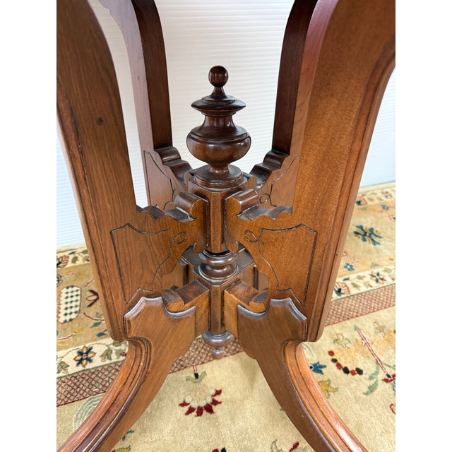 Wood Antique Walnut Side Table, 19th Century For Sale - Image 7 of 12