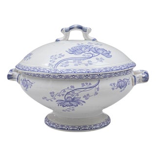 20th Century French Special Edition Porcelain Tureen With Lid For Sale