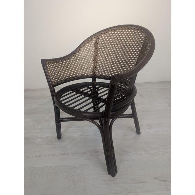 Vintage Armchair with Raffia and Viennese Weave For Sale - Image 13 of 16