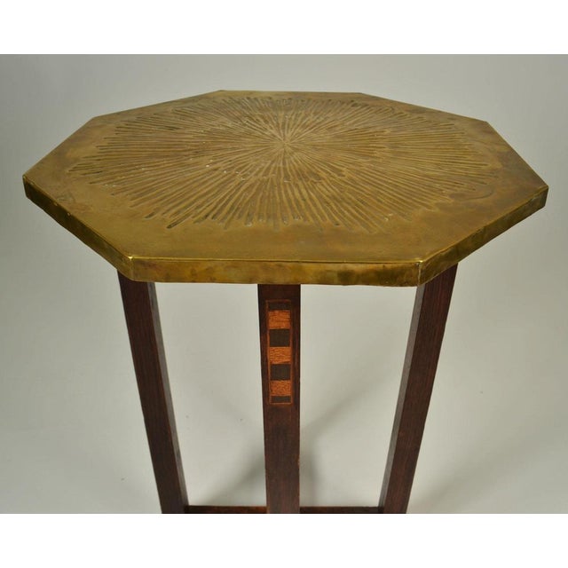 Modernist Dutch Amsterdam School Side Table, 1920s For Sale - Image 9 of 12