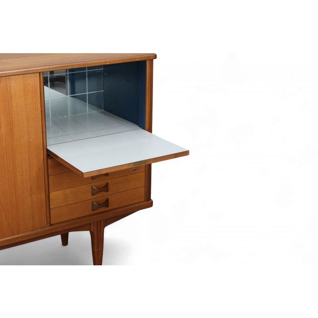 Svante Skogh Mid 20th Century Svante Skogh "Rosetto" Credenza + Bar in Teak For Sale - Image 4 of 5