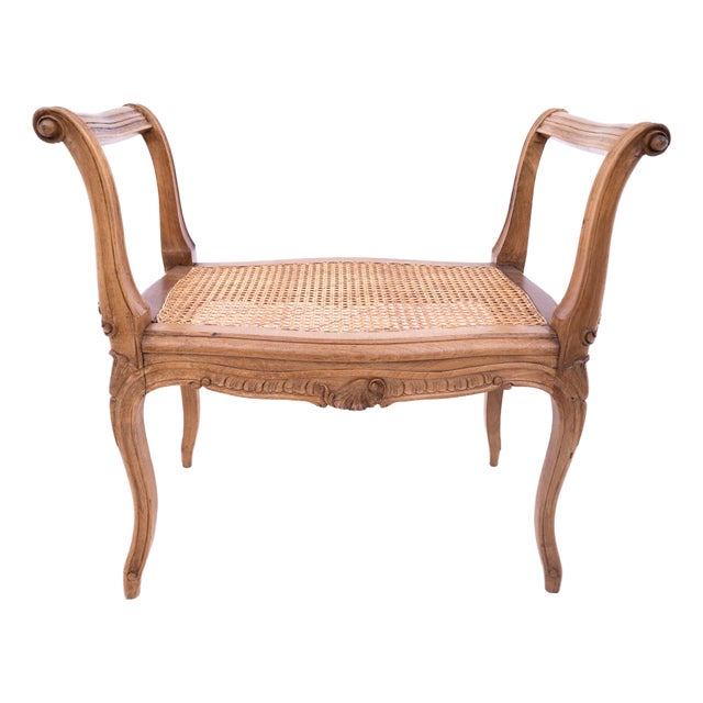 Vintage French Bench, 1940s For Sale