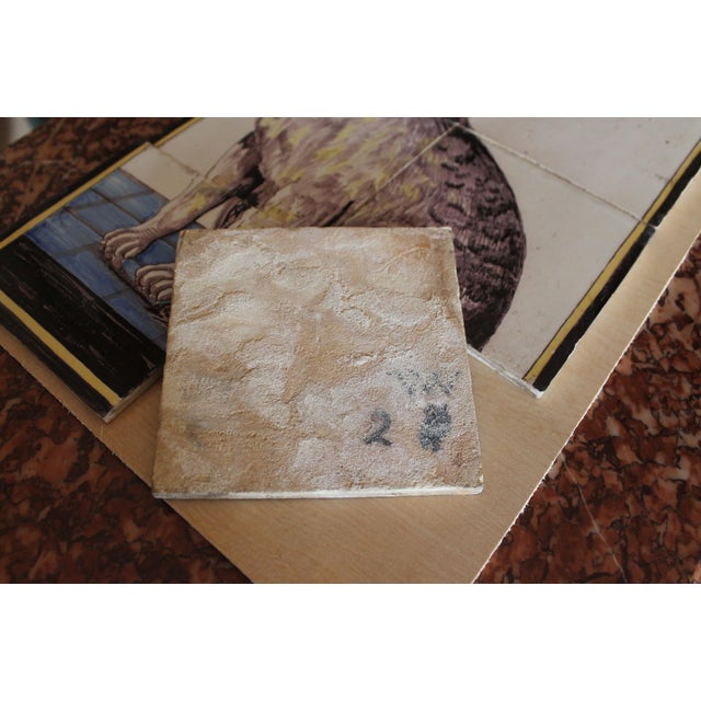 Antique Delft Tile Cat: A Six Tile Panel For Sale - Image 10 of 12