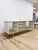 Modern MCM Wood Glass Metal Sideboard Credenza White Natural Frosted Glass For Sale - Image 12 of 13