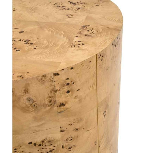 Burl Wooden Round Accent Table by Essentials for Living For Sale In Washington DC - Image 6 of 8
