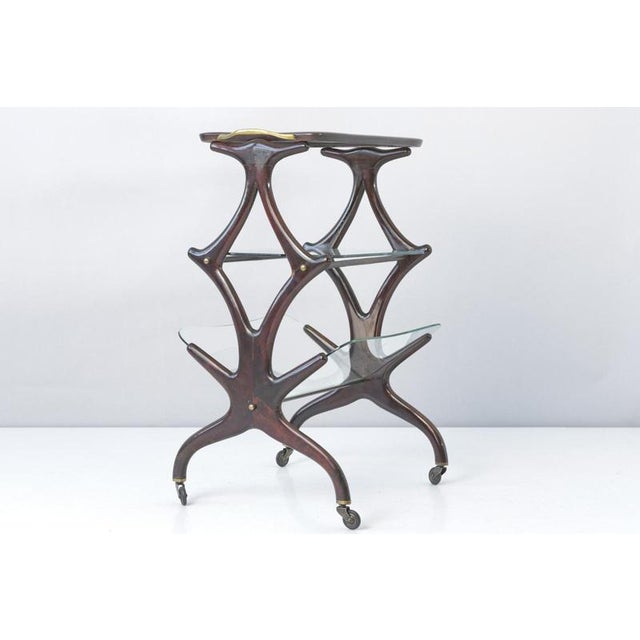 Table on Castors by Cesare Lacca for Cassina, Italy, 1955 For Sale - Image 5 of 13