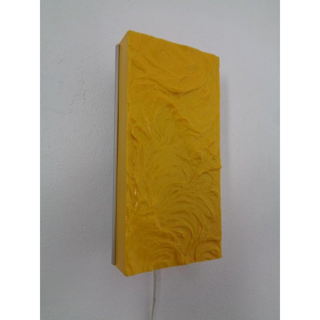 Silver Pop Art Yellow Wall Lamp from Uwe Mersch, Germany, 1970s For Sale - Image 8 of 18