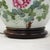 Famille Rose Antique Porcelain Vase Table Lamp With Bird and Peony Motif on Wood Base For Sale - Image 12 of 13