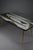 Abstract Black and White Glass Mosaic Coffee Table with Brass Legs by Berthold Müller, 1955 For Sale - Image 15 of 18