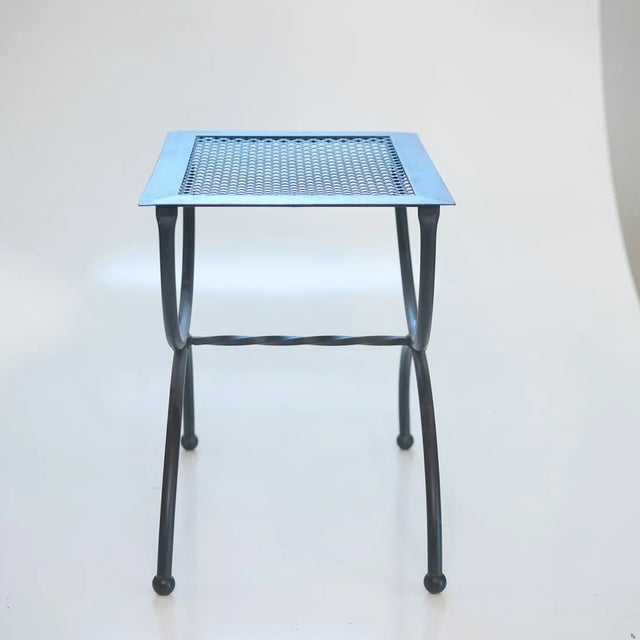 This elegant, diminutive side table is the perfect size for a drink and a book. Nice vintage condition. Dimensions: 14"W x...