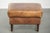 Characterful cowhide leather ottoman with a beautiful patina, finished with decorative nails. : This characterful cowhide...