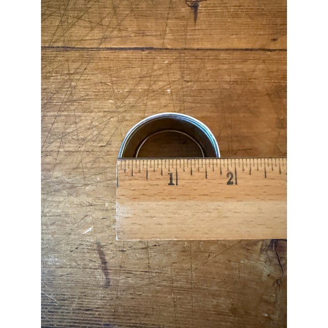 1900s Large Gorham Sterling Silver Napkin Ring, Monogrammed For Sale - Image 10 of 11