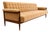 Sofa in Brazilian Rosewood and Camel Mohair by Móveis Provenzal, Brazil, 1960s For Sale