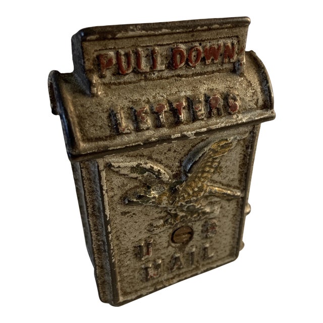 Antique Post Office Mail Box Still Bank For Sale