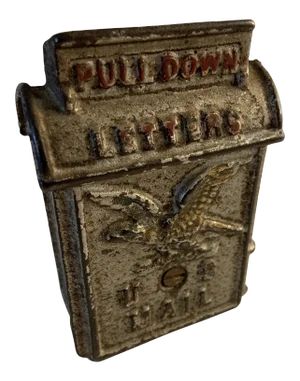 Antique Post Office Mail Box Still Bank