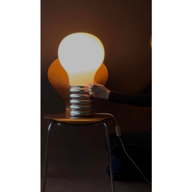 Mid-Century Modern Bulb Lamp attributed to Ingo Maurer, Germany, 1970 For Sale - Image 3 of 12