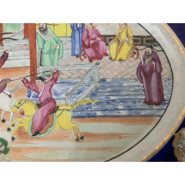 19th Century Famille Rose Chinese Export Platter For Sale In Naples, FL - Image 6 of 7