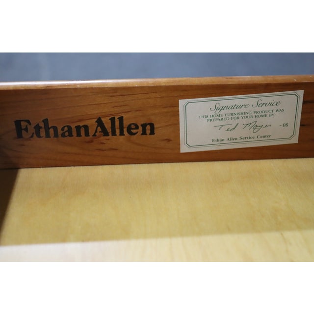 Ethan Allen Queen Anne Cherry Side Tables – Pair For Sale - Image 9 of 13