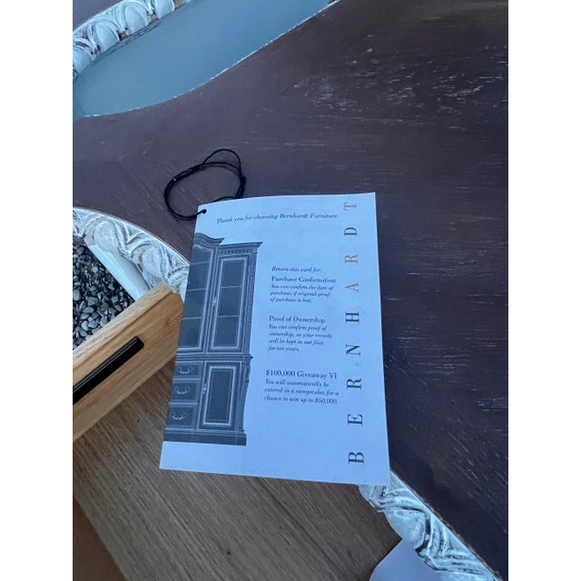 Bernhardt Oversized Rustic European Carved Nightstands - a Pair For Sale - Image 10 of 12