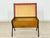 For sale is an exceptional vintage bench, distinguished by its striking design and exciting mix of materials. The warm,...