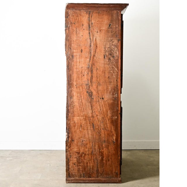 Portuguese 18th Century Carved Solid Chestnut Cabinet For Sale - Image 14 of 14