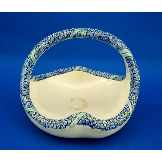 Ceramic Art Deco Sculpture of Ceramic Basket by Wilhelm Peter August Sus for Karlsruhe, Germany, 1920s For Sale - Image 7 of 18