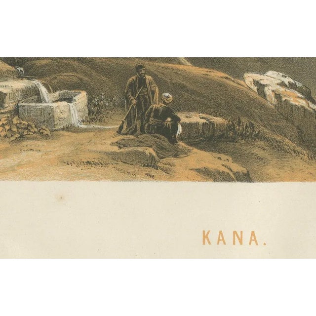 David Roberts, Cana Biblical Landscape in Southern Lebanon, 1862, Chromolithograph For Sale - Image 4 of 7