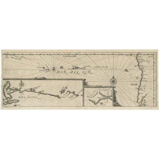 Antique Map of the South Sea, 1621 For Sale