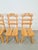 1960s Dutch Brutalist Dining Chairs with Ladder Backrests in Oak, 1960s, Set of 4 For Sale - Image 5 of 12