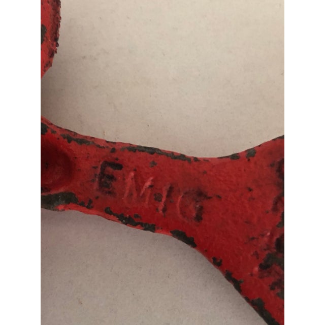 Metal Vintage Cast Iron Red Lobster Bottle Opener For Sale - Image 7 of 9