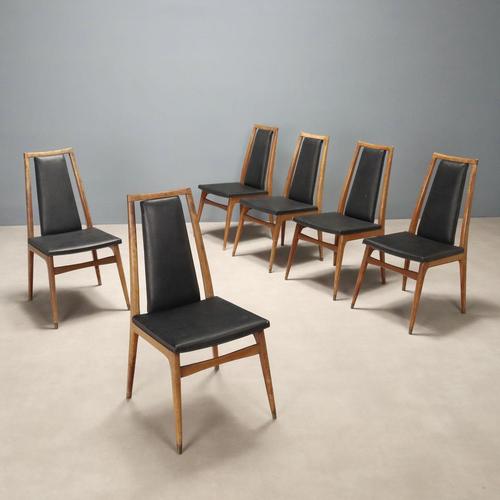 Chairs in Beech, Set of 6 For Sale - Image 9 of 9