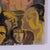 Black Luciano De Vita, Expressionist Portrait, 1970s, Oil on Canvas For Sale - Image 8 of 9