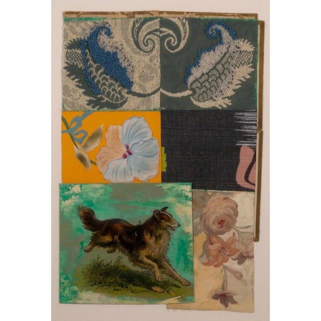 Randa Newland Untitled (Collie) Contemporary Mixed Media & Collage Framed 2002 For Sale In Detroit - Image 6 of 12