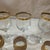 1970s 1970s Collection of 24kt Gold Rimmed Glasses- Set of 8 For Sale - Image 5 of 8