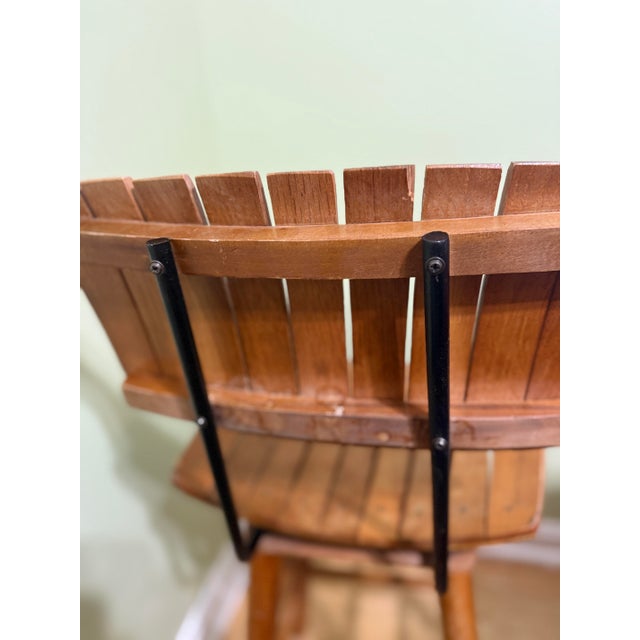 1950s Attributed to Arthur Umanoff Rare Barstool For Sale - Image 9 of 10