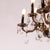 Metal French Empire Ebonized & Gilt Metal Chandelier 1930 For Sale - Image 7 of 12