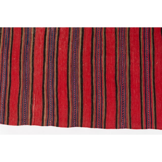 1960s 1960s Anatolian Oushak Stripe Kilim Rug For Sale - Image 5 of 10